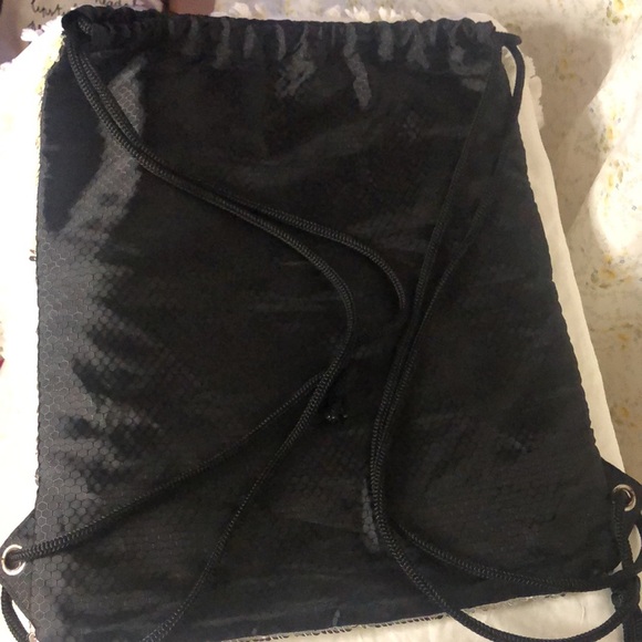 Pink and turquoise iridescent Unicorn Magic sequin backpack. - Picture 2 of 8